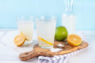 Healthy homemade electrolyte drink